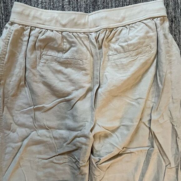 Cato Women’s Linen Blend Joggers Size 14/16 W Tan Pull On Drawstring High Rise - Picture 10 of 10